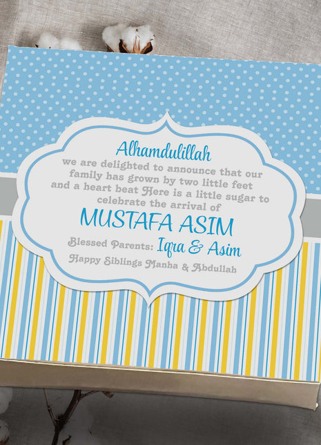 Baby Birth Announcement Boxes in Pakistan | Customized Methai & Sweet Boxes – Lowest Price