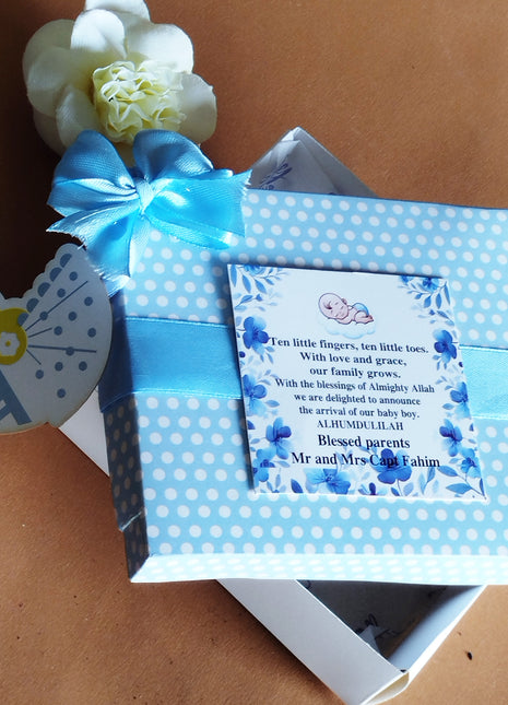 Baby Birth Announcement Boxes in Pakistan | Customized Methai & Sweet Boxes – Lowest Price