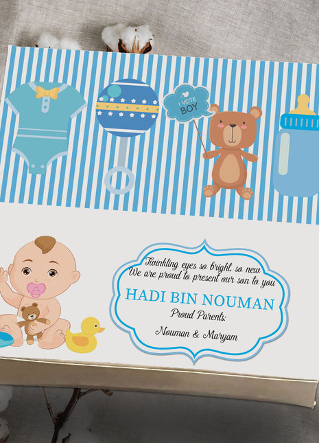 Baby Birth Announcement Boxes in Pakistan | Customized Methai & Sweet Boxes – Lowest Price