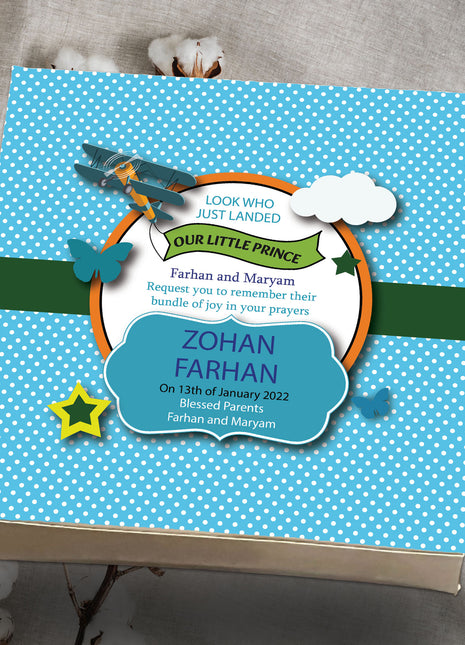 Baby Birth Announcement Boxes in Pakistan | Customized Methai & Sweet Boxes – Lowest Price