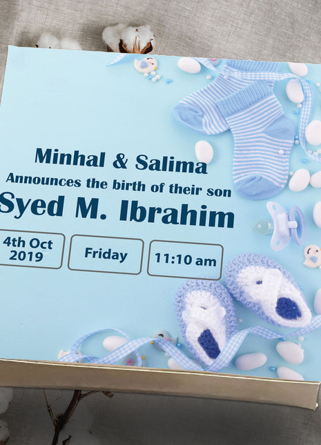Baby Birth Announcement Boxes in Pakistan | Customized Methai & Sweet Boxes – Lowest Price