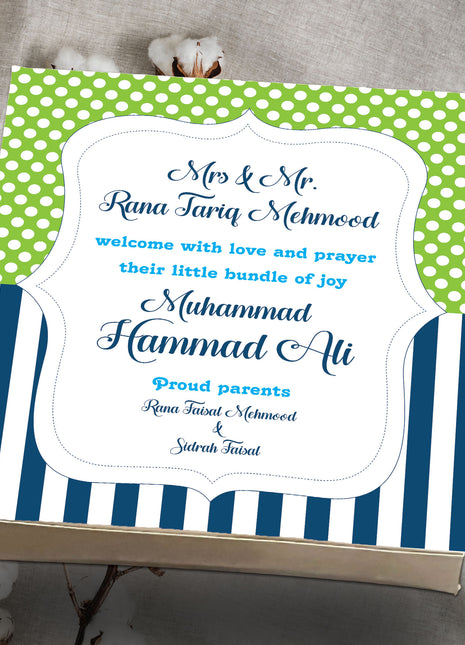 Baby Birth Announcement Boxes in Pakistan | Customized Methai & Sweet Boxes – Lowest Price