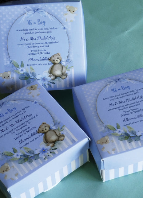 Baby Birth Announcement Boxes in Pakistan | Customized Methai & Sweet Boxes – Lowest Price