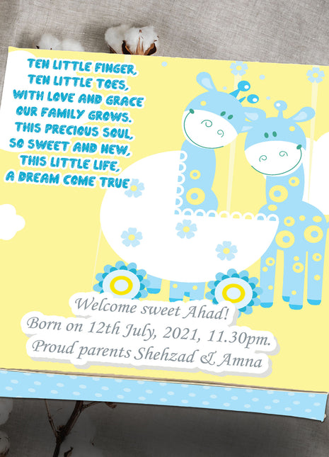 Baby Birth Announcement Boxes in Pakistan | Customized Methai & Sweet Boxes – Lowest Price