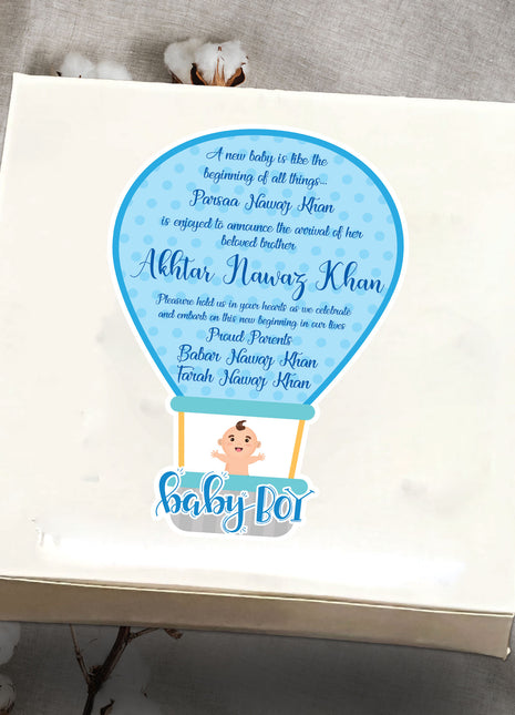 Baby Birth Announcement Boxes in Pakistan | Customized Methai & Sweet Boxes – Lowest Price