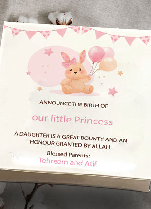 Baby Birth Announcement Boxes in Pakistan | Customized Methai & Sweet Boxes – Lowest Price