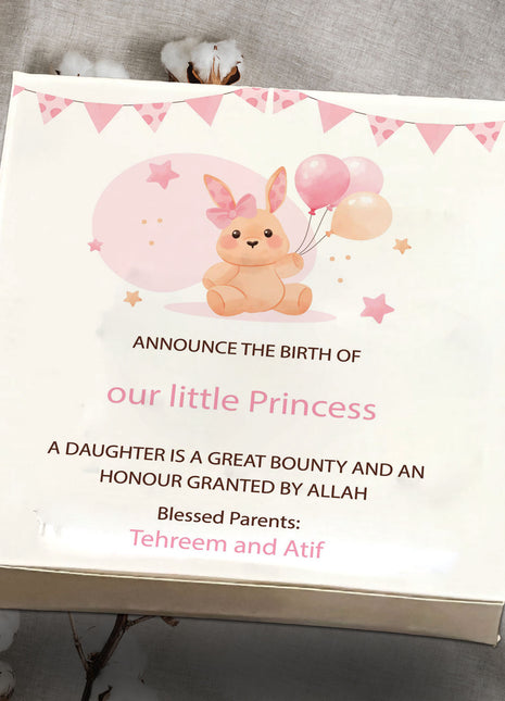 Baby Birth Announcement Boxes in Pakistan | Customized Methai & Sweet Boxes – Lowest Price