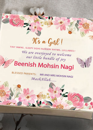Baby Birth Announcement Boxes in Pakistan | Customized Methai & Sweet Boxes – Lowest Price