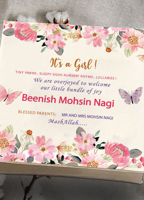Baby Birth Announcement Boxes in Pakistan | Customized Methai & Sweet Boxes – Lowest Price