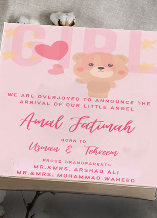 Baby Birth Announcement Boxes in Pakistan | Customized Methai & Sweet Boxes – Lowest Price