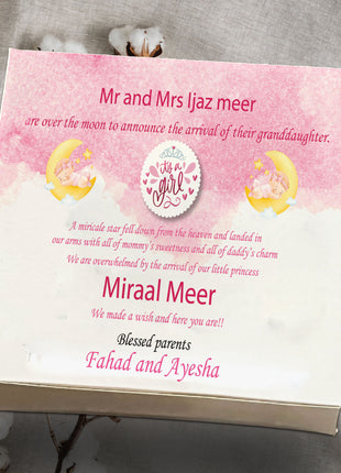 Baby Birth Announcement Boxes in Pakistan | Customized Methai & Sweet Boxes – Lowest Price
