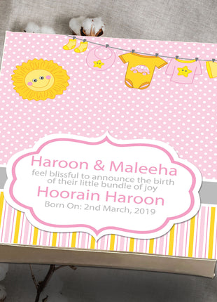 Baby Birth Announcement Boxes in Pakistan | Customized Methai & Sweet Boxes – Lowest Price