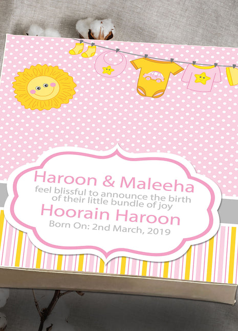 Baby Birth Announcement Boxes in Pakistan | Customized Methai & Sweet Boxes – Lowest Price