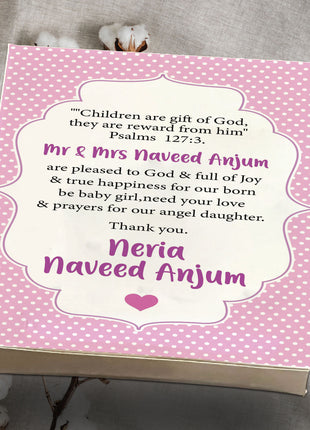 Baby Birth Announcement Boxes in Pakistan | Customized Methai & Sweet Boxes – Lowest Price