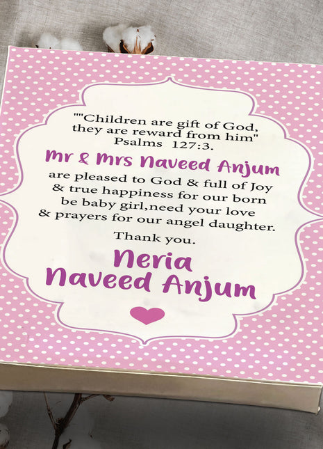 Baby Birth Announcement Boxes in Pakistan | Customized Methai & Sweet Boxes – Lowest Price