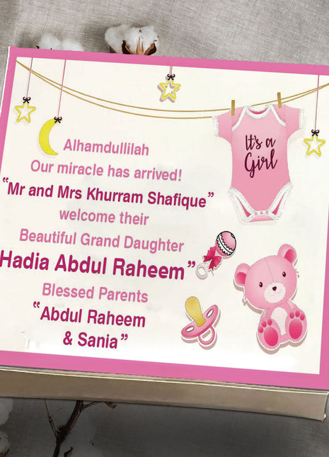 Baby Birth Announcement Boxes in Pakistan | Customized Methai & Sweet Boxes – Lowest Price