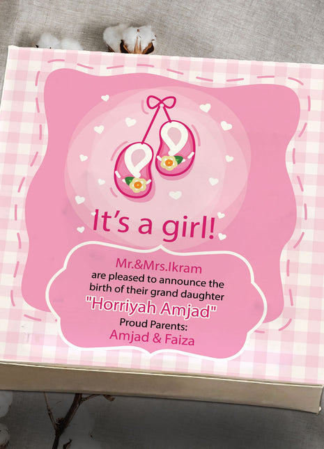 Baby Birth Announcement Boxes in Pakistan | Customized Methai & Sweet Boxes – Lowest Price