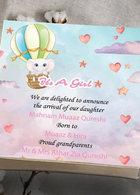 Baby Birth Announcement Boxes in Pakistan | Customized Methai & Sweet Boxes – Lowest Price