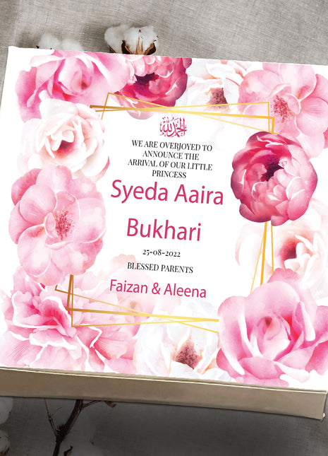 Baby Birth Announcement Boxes in Pakistan | Customized Methai & Sweet Boxes – Lowest Price