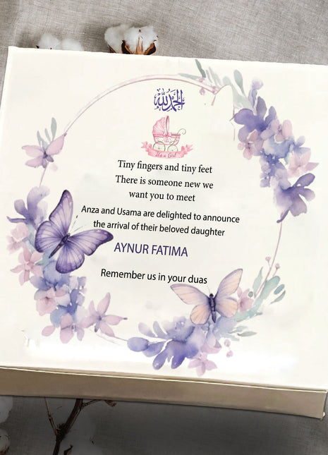 Baby Birth Announcement Boxes in Pakistan | Customized Methai & Sweet Boxes – Lowest Price