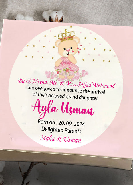 Baby Birth Announcement Boxes in Pakistan | Customized Methai & Sweet Boxes – Lowest Price