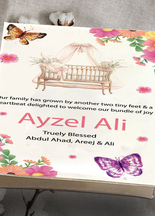 Baby Birth Announcement Boxes in Pakistan | Customized Methai & Sweet Boxes – Lowest Price