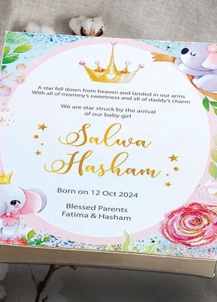 Baby Birth Announcement Boxes in Pakistan | Customized Methai & Sweet Boxes – Lowest Price