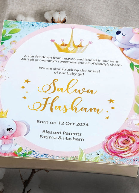 Baby Birth Announcement Boxes in Pakistan | Customized Methai & Sweet Boxes – Lowest Price