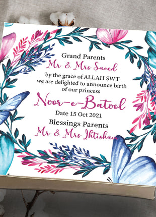 Baby Birth Announcement Boxes in Pakistan | Customized Methai & Sweet Boxes – Lowest Price
