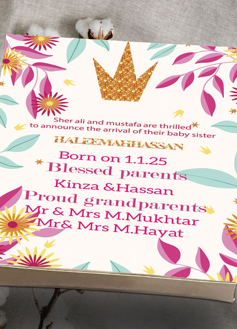 Baby Birth Announcement Boxes in Pakistan | Customized Methai & Sweet Boxes – Lowest Price