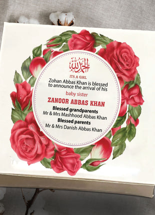 Baby Birth Announcement Boxes in Pakistan | Customized Methai & Sweet Boxes – Lowest Price
