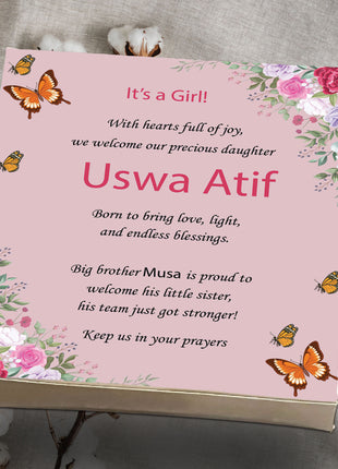 Baby Birth Announcement Boxes in Pakistan | Customized Methai & Sweet Boxes – Lowest Price