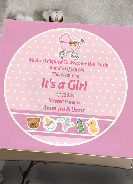 Baby Birth Announcement Boxes in Pakistan | Customized Methai & Sweet Boxes – Lowest Price