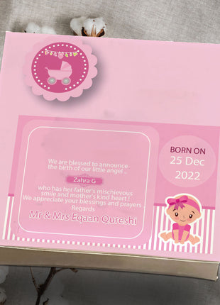 Baby Birth Announcement Boxes in Pakistan | Customized Methai & Sweet Boxes – Lowest Price