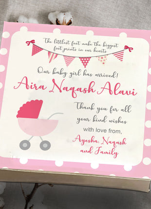 Baby Birth Announcement Boxes in Pakistan | Customized Methai & Sweet Boxes – Lowest Price