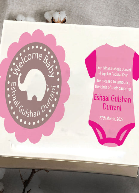 Baby Birth Announcement Boxes in Pakistan | Customized Methai & Sweet Boxes – Lowest Price