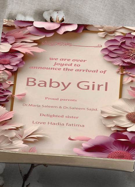 Baby Birth Announcement Boxes in Pakistan | Customized Methai & Sweet Boxes – Lowest Price