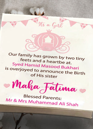 Baby Birth Announcement Boxes in Pakistan | Customized Methai & Sweet Boxes – Lowest Price