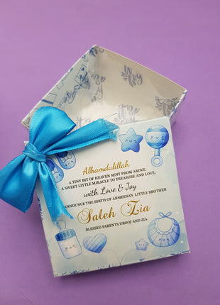 Baby Birth Announcement Boxes in Pakistan | Customized Methai & Sweet Boxes – Lowest Price