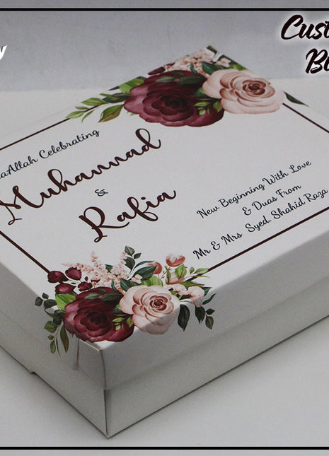 Personalized Card Bid Boxes in Pakistan – Low-Cost Nikkah & Wedding Gift Boxes | Printasy
