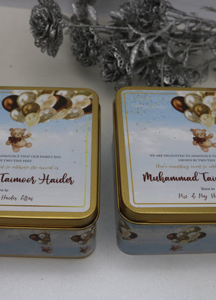 Customized Tin Bid Boxes in Pakistan – Affordable Wedding & Nikkah Gift Packaging | Printasy Pakistan