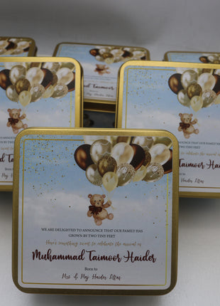 Customized Tin Bid Boxes in Pakistan – Affordable Wedding & Nikkah Gift Packaging | Printasy Pakistan