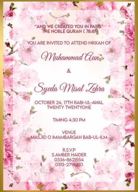 Customized Wedding Cards