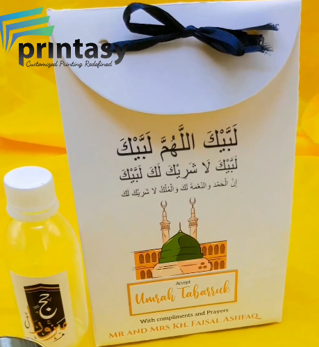 Hajj and Umrah Tabarruk Gift Bags - Flap Style - Customizable | Affordable | Fast Delivery