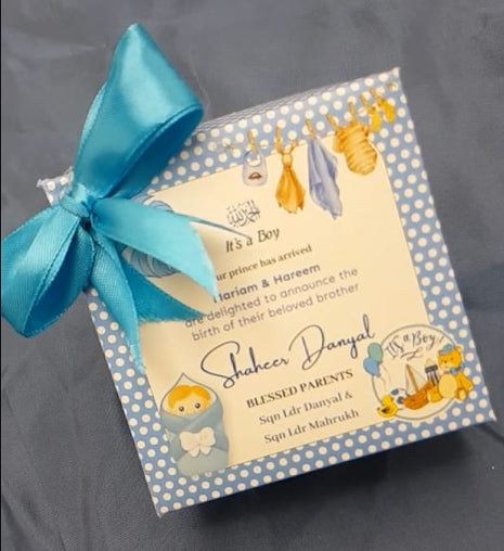 Baby Birth Announcement Boxes in Pakistan | Customized Methai & Sweet Boxes – Lowest Price