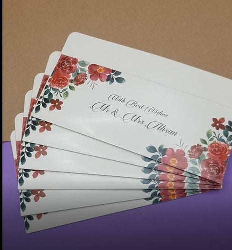 Customized Wedding Money Envelope