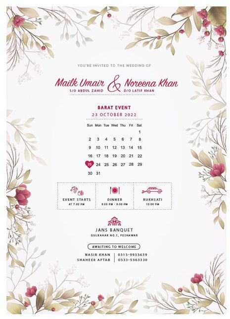 Customized Wedding Cards