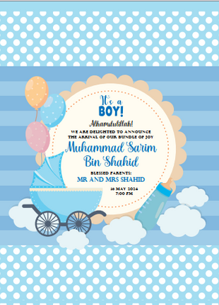 Baby Birth Announcement Boxes in Pakistan | Customized Methai & Sweet Boxes – Lowest Price