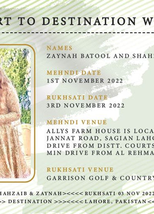 Customized Wedding Cards