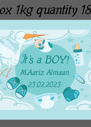 Baby Birth Announcement Boxes in Pakistan | Customized Methai & Sweet Boxes – Lowest Price